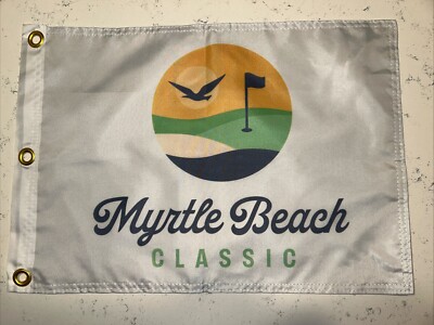 MYRTLE BEACH CLASSIC PGA TOUR PIN FLAG WITH GROMMETS FREE SHIP AUTOS
