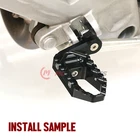 Black TRC 40mm Lowering Rear Footpegs For Honda CRF1100L AFRICA TWIN 20-22 23 24