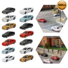50pcs N Scale 1:160 Model Cars Plastic Cars for Building Scene Layout C150