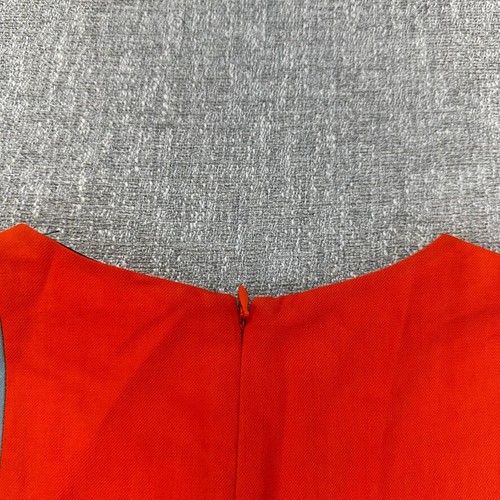 Diane Von Furstenberg Sheath Dress Linen Blend Womens 4 Colorblock Sleeveless - Picture 8 of 10