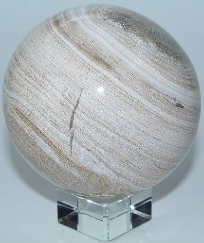 Madagascar Pale Wood Jasper Sphere / 3.00" (76.20 mm) / 21.8 oz (618.01 gr) 3226 - Picture 5 of 19
