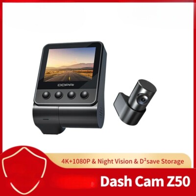 Dash Cams Front Rear 4K Cam Car Camera Built-in WiFi GPS ADAS Dual Dash Cameras
