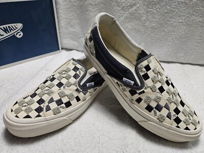Vans Vault Embroidered Checkerboard Classic Slip On Mens Size