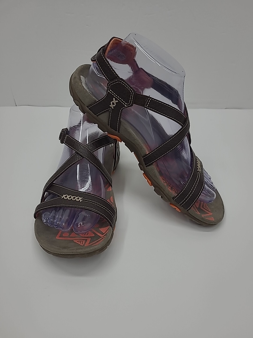 Merrell sandali donna con cinturino in pelle taglia 7 coca e corallo