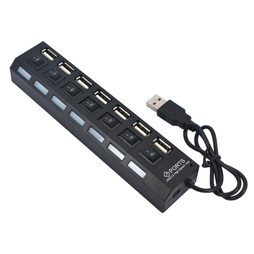 Hub Regleta USB 2.0 - 7 Interruptor Off - 3701018504166 | eBay