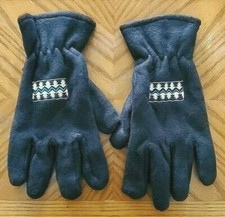 Women Ladies Black Winter Knit Thick Fleece Lined Warm Soft Fleece Gloves New