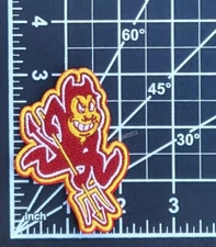 Arizona State ASU Sun Devils 3" SPARKY Iron On Embroidered Patch  FREE Tracking!