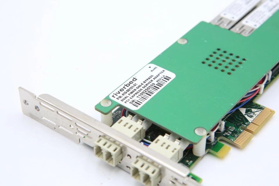 Riverbed NIC-01G-2SX Dual Fiber SX GIG-E PCIe Server Adapter  410-00101-01 A11d - Image 3 of 4