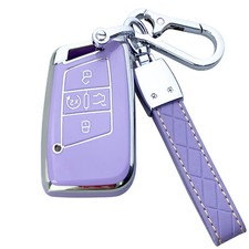 Yuebutor Key Fob Cover Case Fit For Vw Atlas Arteon Golf Jetta Passat
