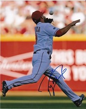 JOSE PERAZA   CINCINNATI REDS  ACTION SIGNED 8x10