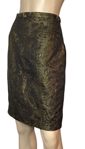 🌻CARMEN MARC VALVO COLLECTION SIZE 12 GREEN FLORAL 2 PIECE FORMAL SUIT - Picture 11 of 13