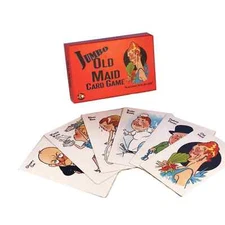 Jumbo OLD MAID Game Playing Cards  4.5 x 7" Vintage Retro Style