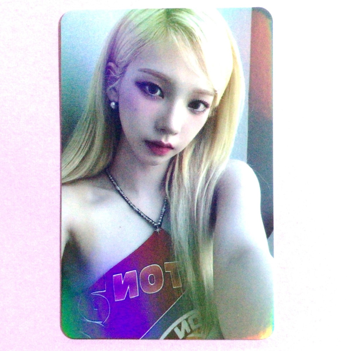 KARINA Aespa TCG 0411 Blonde Red Camisole Foil KPOP IDOL CARD | eBay