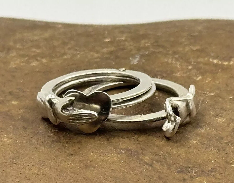 【CTHY】HIGH-END GIMMEL RING Sterling Silver Gimmel Ring