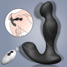 Remote Powerful Prostate Massager Dual Motor Male Waterproof Vibrator Sex Toys