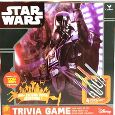 Disney Star Wars Trivia Game 4 Players over 650 StarWars Questions Ages 8+