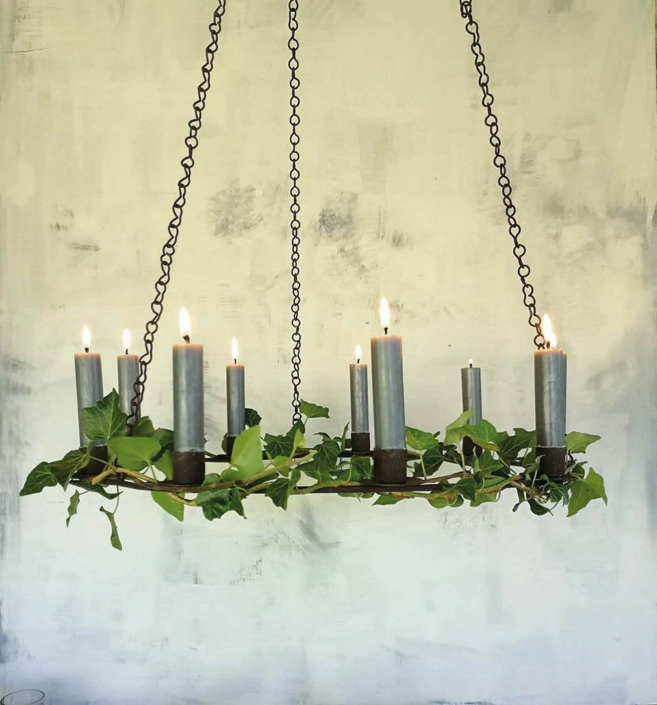Hanging candle chandelier deals