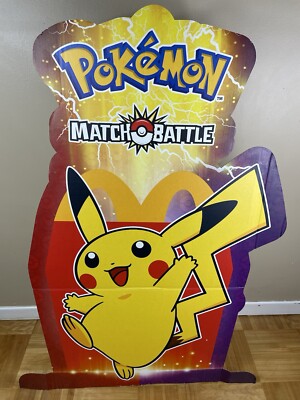 4ft Tall Pokémon Match Battle Store Display Cardboard Standee w/ Visible Damage