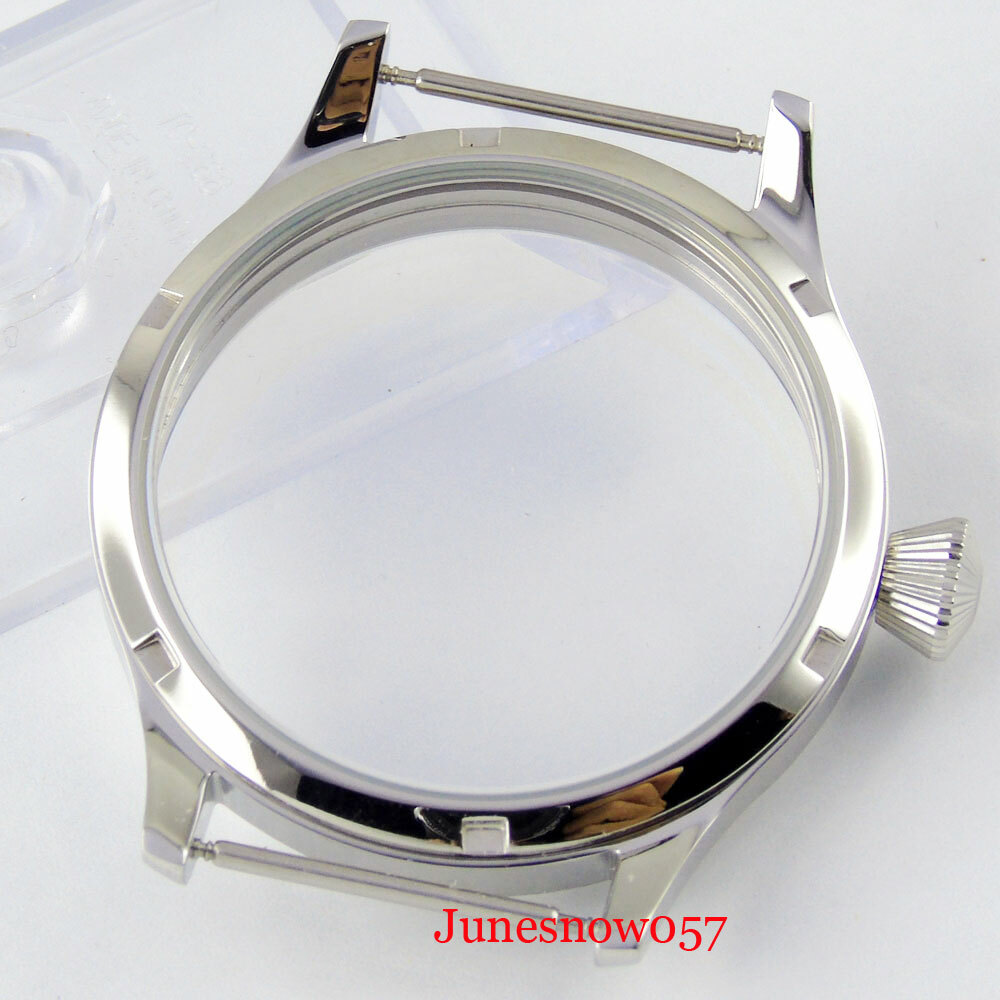 Cassa Dell'orologio In Acciaio Da 44 Mm Con Vetro Minerale - Foto 4