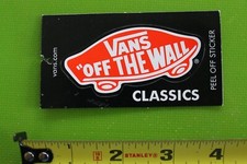VANS Shoes Off The Wall Classics Red White OG Skateboarding Clothing Tag STICKER