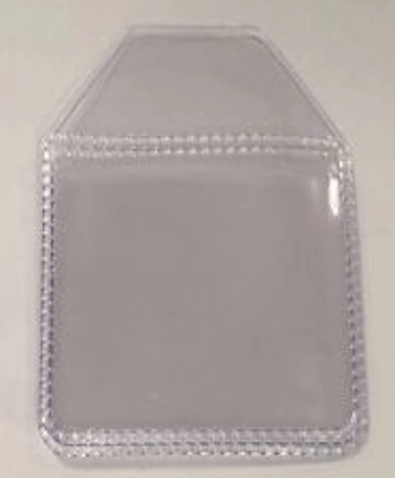 Plastic Clear coin Holders wallets 2 x 2 inch tuck in flap storage £2 £1 50p [D]