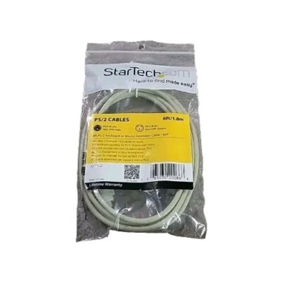 StarTech KXT102MM_15 15 ft PS/2 Keyboard Mouse Cable - M/M mini-DIN PS/2 Male