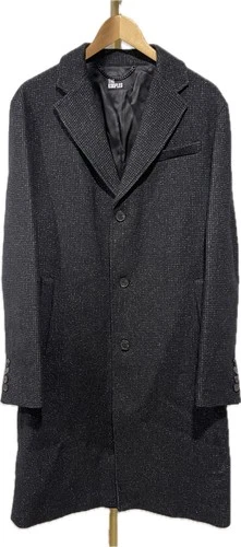 THE KOOPLES MEN’S ELEGANT WOOL BLEND COAT BLACK SPACKLE GRAY SIZE S NWT  $745 image 4