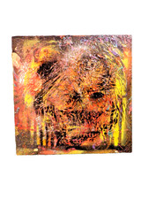 Musk Yai Original Hand Painted Skull - Gritty Urban 2026 Mixed Media Canvas