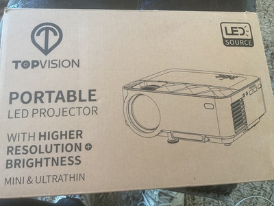 #ad TOPVISION Portable LED Projector Mini And Ultralight $29.00