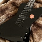 solid electric guitar black 22 frets HH pickups Rounded fret Edge stainless Fret