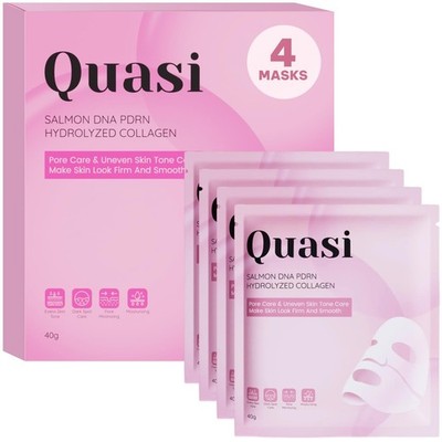 Pink Salmon PDRN Collagen Face Mask with by Official Quasi