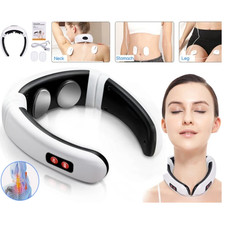 Electric Cervical Pulse Neck Massager Muscle Relax Massage Magnetic Therapy US