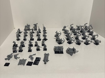 WARHAMMER, Mixed Lot  Of 54 Plastic Figures,GW 1991-1999/Read