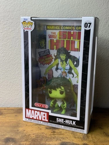 Funko Pop! Comic Book Cover with Case: Marvel #07 She-Hulk Target (Exclusive)