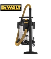 DEWALT Wet & Dry Corded Stainless Steel Vacuum Cleaner 38L with 2.1m Hose DXV38S