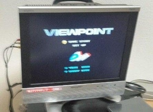FM TOWNS Marty Viewpoint CD Shooting Game Rare Japan Tested