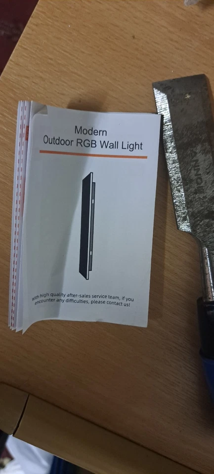 2Pack Outdoor Wall Lights 32inch 24W IP65 Frosted Acrylic LED Modern Wall Lamp - Image 2 of 4