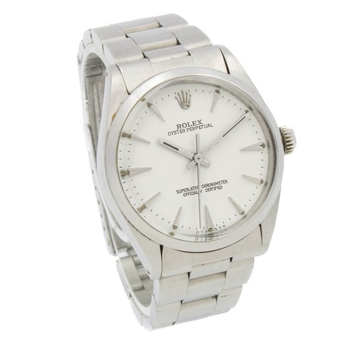 Men's Rolex Oyster Perpetual 34mm Watch Ref. 1002 White Dial #W8252025-2