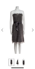 Carolina Herrera Strapless Mini Dress A Line Dress Grey Size 6