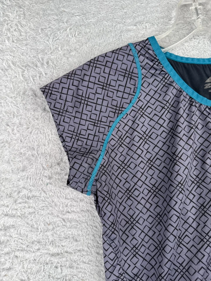 Jersey de ciclismo Zoic para mujer pequeño gris 1/4 cremallera manga corta mezcla de poliéster bolsillo Foto 3 de 4