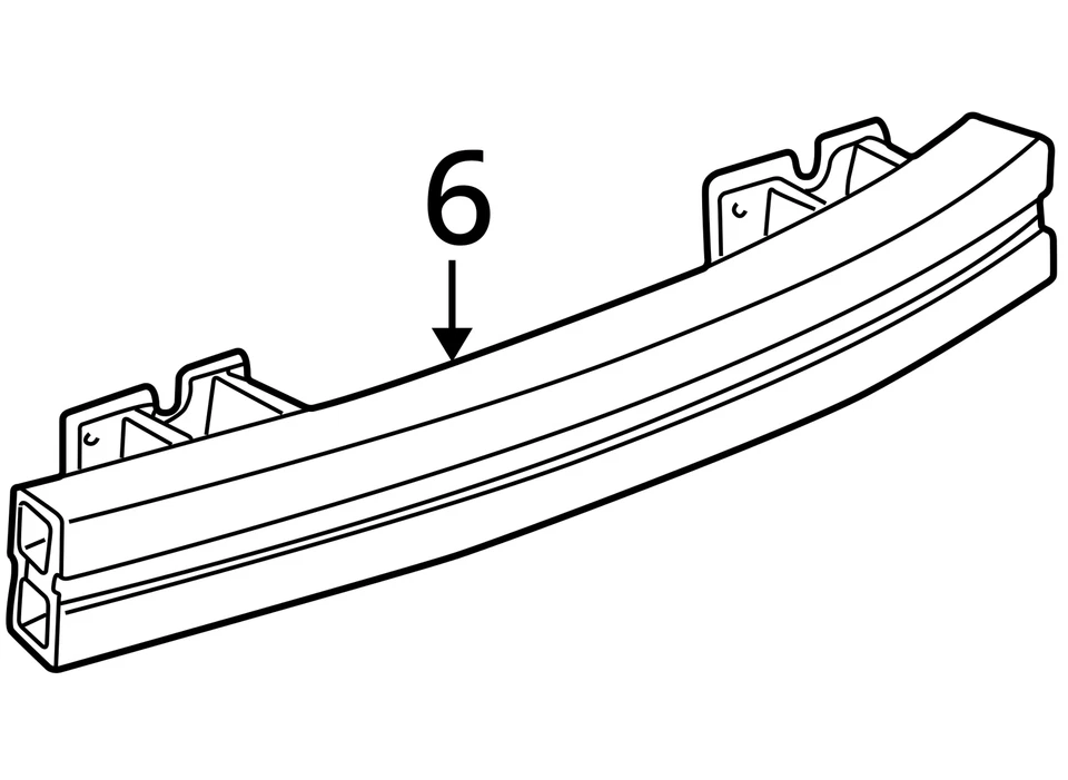 FITS 1998-2004 CADILLAC SEVILLE BAR ASM RR BPR IMP 25715937 -  NEW OEM 25715937 - Image 3 of 3