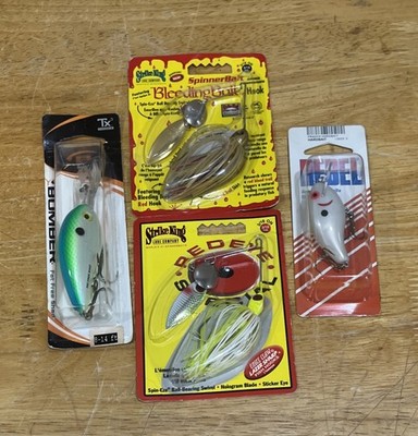 Bait Hard Spinner Strike King Tx3 Rebel Lot 4 Pc Fishing