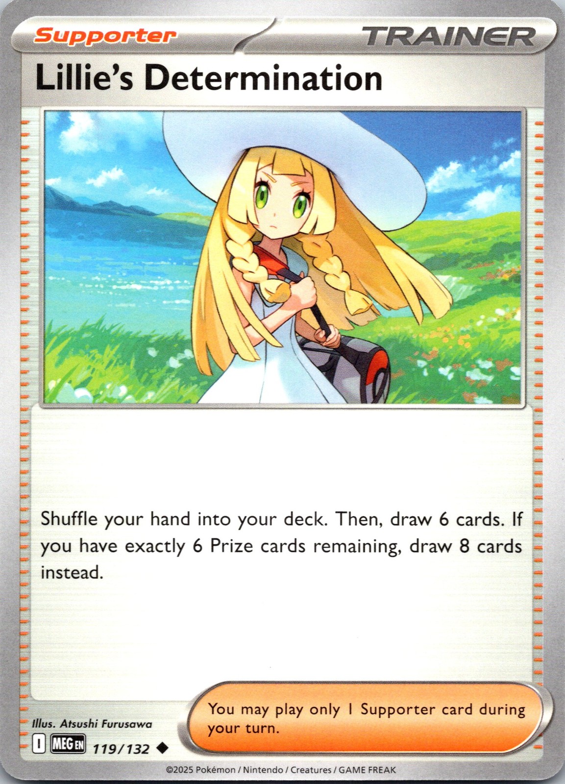 Lillie's Determination 119/132 ME01: Mega Evolution Pokemon TCG NM