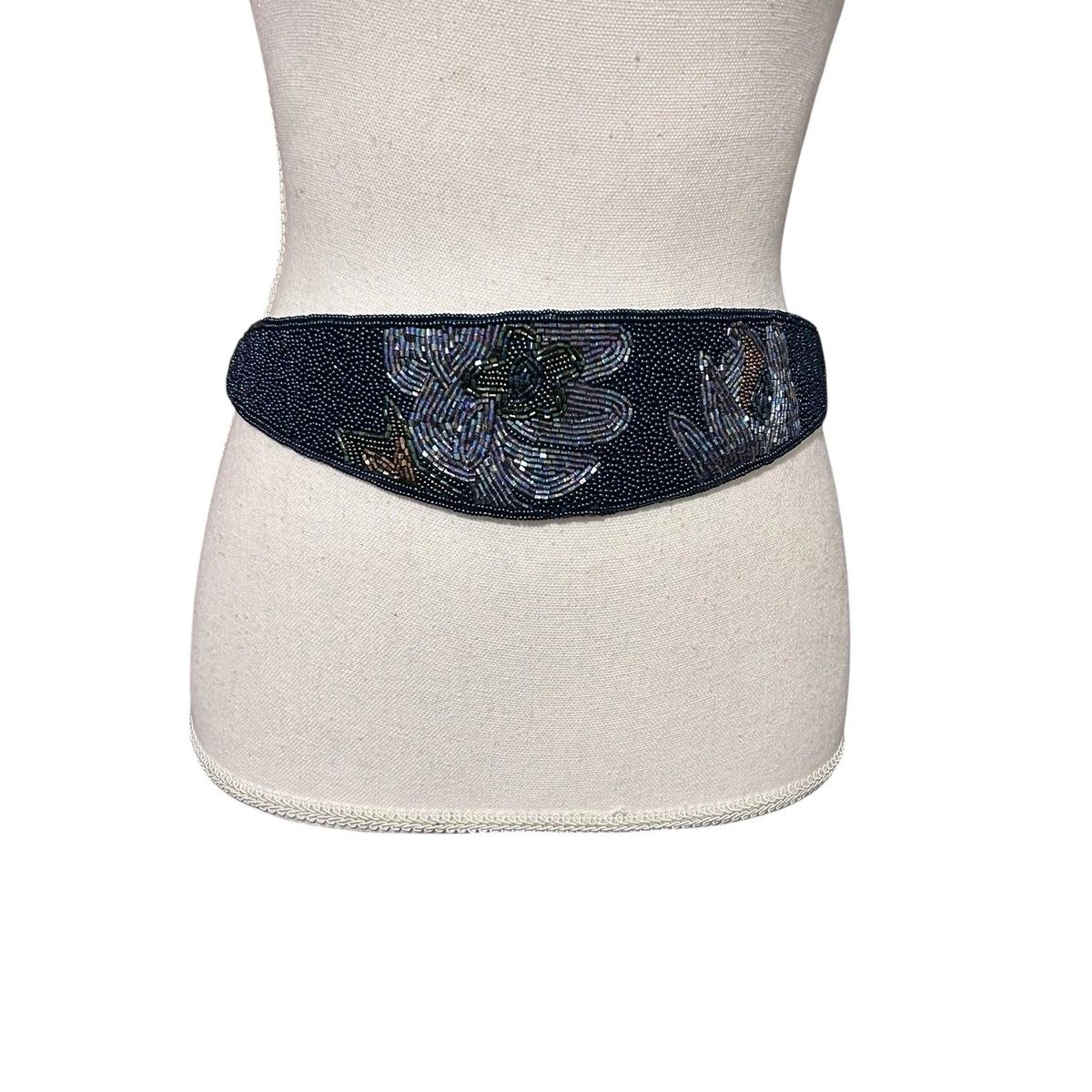 Handmade Beaded Blue Belts for Women for sale | eBay
