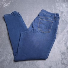 Chicos Platinum Jegging Jeans 8 1 Slim Fit Stretch Pull On Mid Rise Stretch