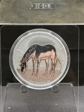 2016 AUSTRALIAN STOCK HORSE 1 OZ 0.9999 Silver Coin From Tube - Perth Mint