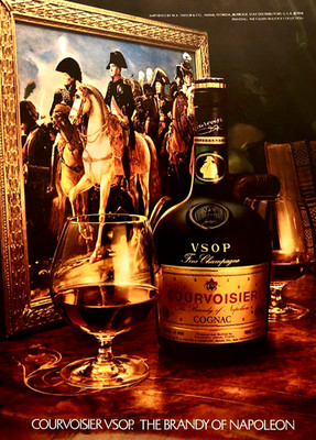 COURVOISIER VSOP COGNAC THE BRANDY OF NAPOLEON VINTAGE 1978 MAGAZINE PRINT AD