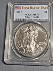 2017 Silver Eagle PCGS MS 70 (First Day Of Issue)