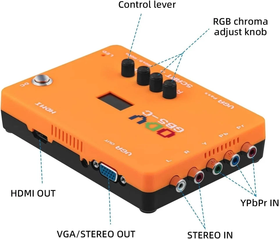 Mcbazel ODV-GBS-C YPbPr Component/VGA/RGBS Scart zu VGA/HDMI Konverter - Bild 2 von 4