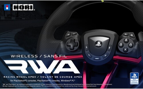 PC Accessory: Racing - HORI APEX wireless Wheel [New ] Playstation